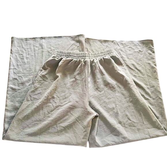 Zara Wide Leg Flowing Pull On Palazzo Pants High Waisted Womens Small Light Blue - Picture 1 of 11